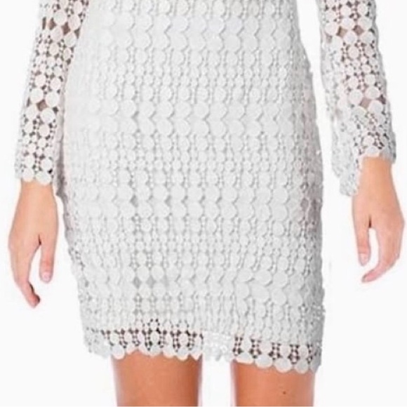 Ralph Lauren White Lace Shift Cocktail Dress Size 10 - Picture 4 of 7